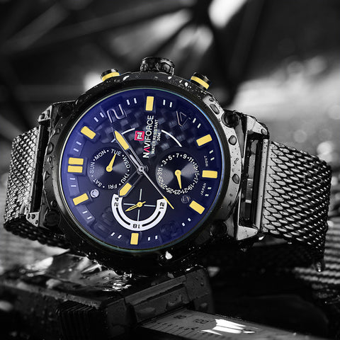 NAVIFORCE Luxury Brand Full Steel Men Watches