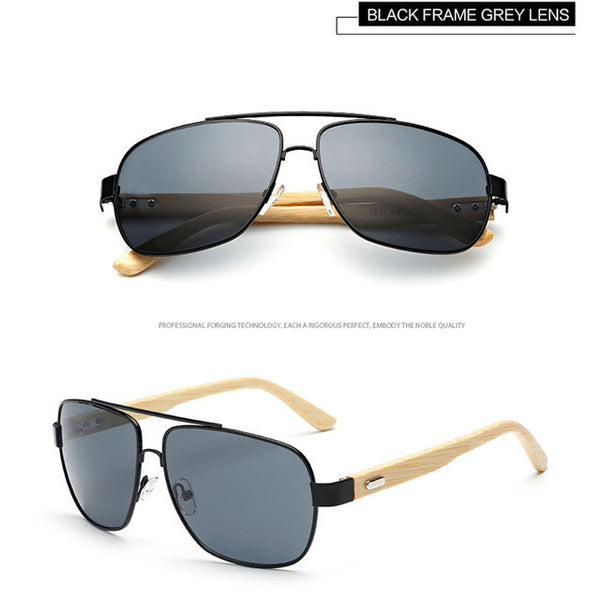 JIANGTUN New Men Handmade Bamboo Sunglasses