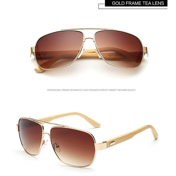 JIANGTUN New Men Handmade Bamboo Sunglasses