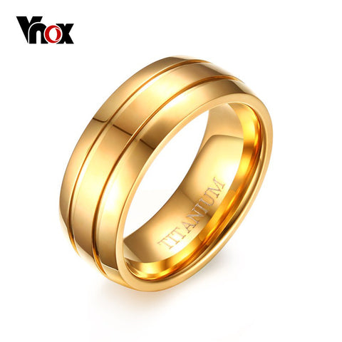 Vnox Pure Titanium Ring