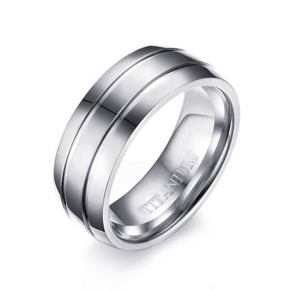Vnox Pure Titanium Ring