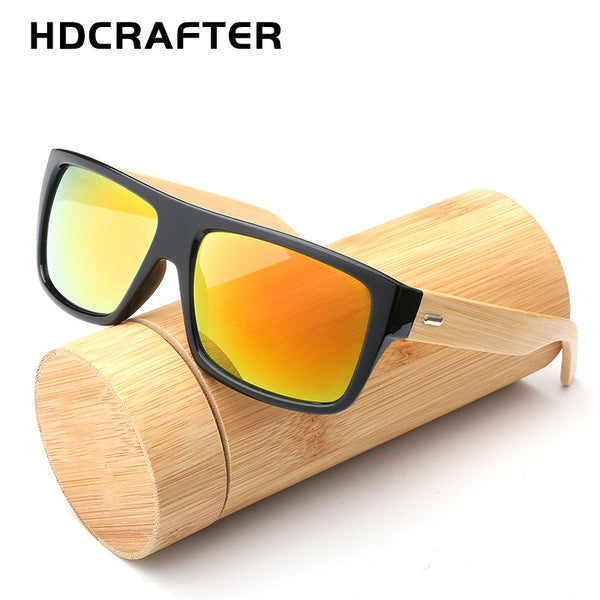 HDCRAFTER Wood Sunglasses Mens Vintage
